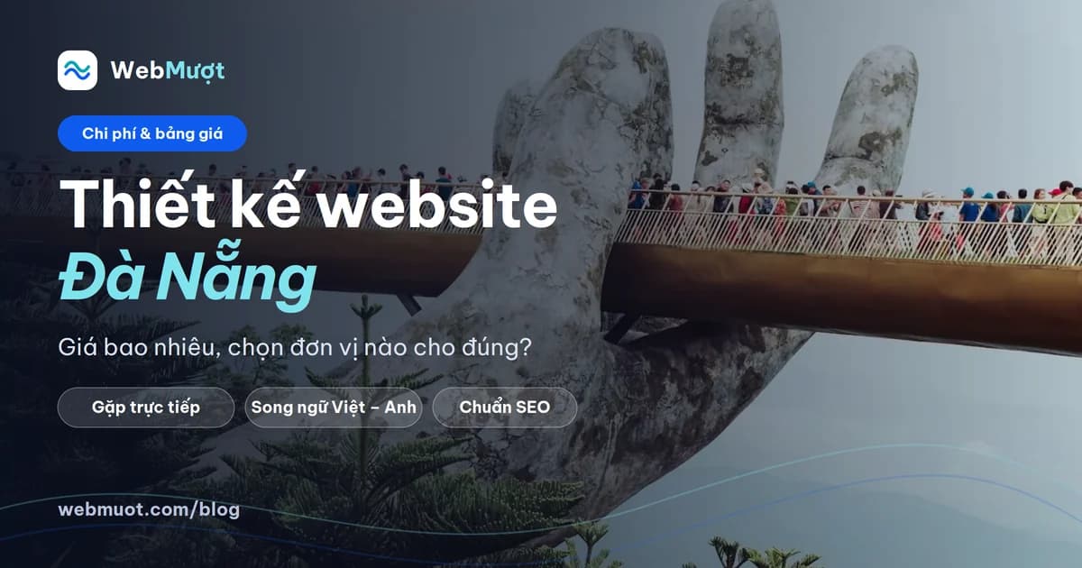 Thiết kế website Đà Nẵng, nền ảnh Cầu Vàng Bà Nà Hills